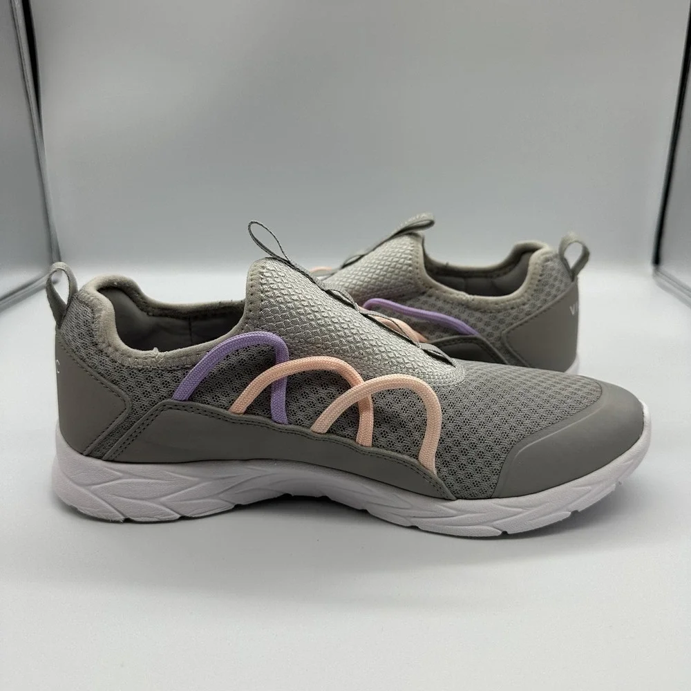 Vionic Zeliya Shoes Womens Size 8.5 Gray Mesh Slip On Walking‎ Sneakers Comfort